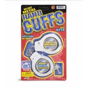 Die-Cast Metal Handcuffs With Keys for Adults/Kids